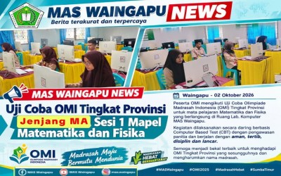 Uji Coba OMI Tingkat Provinsi Jenjang MA Sesi 1 Mapel Matematika dan Fisika