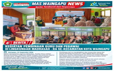 Kegiatan Pembinaan Guru dan Pegawai di Lingkungan Madrasah - RA Se-Kecamatan Kota Waingapu