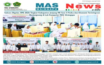 Sukses Digelar, OMI 2026 Tingkat Kabupaten Jenjang MA Sesi 3 Fisika dan Ekonomi Terintegrasi Berlangsung di Lab Komputer MAS Waingapu