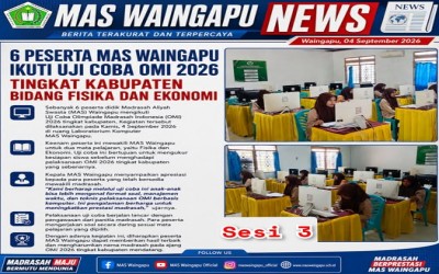 6 Peserta MAS Waingapu Ikuti Uji Coba OMI 2026 Tingkat Kabupaten Bidang Fisika dan Ekonomi