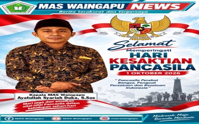 Selamat Memperingati Hari kesaktian Pancasila 1 Oktober 2026