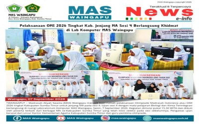 Pelaksanaan OMI 2026 Tingkat Kabupaten Jenjang MA Sesi 4 Berlangsung Khidmat di Lab Komputer MAS Waingapu